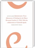 Cover: Administrative Texts: Allotments of Clothing for the Palace Personnel - Harrassowitz Verlag