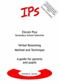 Enlarge image Cover: Verbal Reasoning - Method and Technique - Internet Primary School Ltd