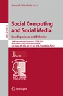 Cover: Social Computing and Social Media. User Experience and Behavior - Springer