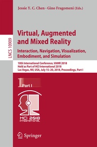 Enlarge image Cover: Virtual, Augmented and Mixed Reality: Interaction, Navigation, Visualization, Embodiment, and Simulation - Springer