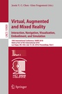 Cover: Virtual, Augmented and Mixed Reality: Interaction, Navigation, Visualization, Embodiment, and Simulation - Springer
