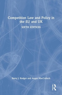 Abbildung von: Competition Law and Policy in the EU and UK - Routledge
