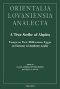 Cover: A True Scribe of Abydos - Peeters Publishers