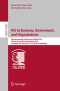 Cover: HCI in Business, Government, and Organizations - Springer
