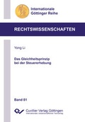 Cover: Das Gleichheitsprinzip bei der Steuererhebung - Cuvillier Verlag
