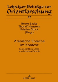Abbildung von: Arabische Sprache im Kontext - Peter Lang Verlag