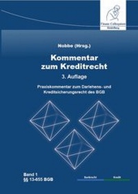 Abbildung von: Kommentar zum Kreditrecht, 3. Auflage - FCH AG