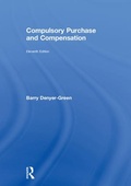 Cover: Compulsory Purchase and Compensation - Routledge