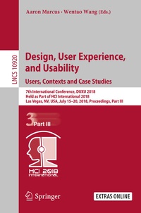 Abbildung von: Design, User Experience, and Usability: Users, Contexts and Case Studies - Springer