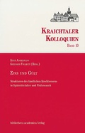 Cover: Zins und G&uuml;lt - Jan Thorbecke Verlag
