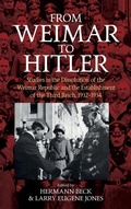 Cover: From Weimar to Hitler - Berghahn Books