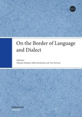 Cover: On the Border of Language and Dialect - Suomalaisen Kirjallisuuden Seura
