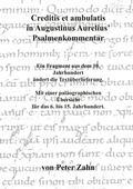 Cover: Creditis et ambulatis in Augustinus Aurelius' Psalmenkommentar - BoD - Books on Demand