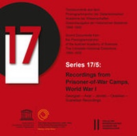 Abbildung von: Recordings from Prisoner-of-War Camps, World War I - Verlag der österreichischen Akademie der Wissenschaften
