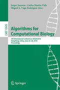 Cover: Algorithms for Computational Biology - Springer
