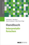 Cover: Handbuch Interpretativ forschen - Juventa Verlag ein Imprint der Beltz Verlagsgruppe GmbH & Co. KG