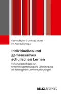 Cover: Individuelles und gemeinsames schulisches Lernen - Beltz eBook