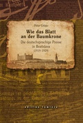 Cover: Wie das Blatt an der Baumkrone. Die deutschsprachige Presse in Bratislava (1919-1929) - edition lumi&egrave;re