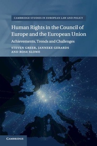 Enlarge image Cover: Human Rights in the Council of Europe and the European Union - Cambridge University Press