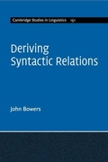 Cover: Deriving Syntactic Relations - Cambridge University Press