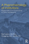 Cover: A Phenomenology of Institutions - Routledge