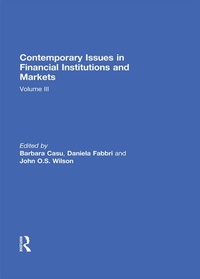 Enlarge image Cover: Contemporary Issues in Financial Institutions and Markets - Routledge