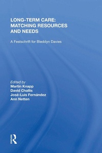 Enlarge image Cover: Long-Term Care: Matching Resources and Needs - Routledge