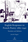 Cover: English Responses to French Poetry 1880-1940 - Routledge