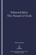 Cover: Edmond Jabes and the Hazard of Exile - Routledge