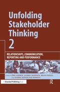 Cover: Unfolding Stakeholder Thinking 2 - Routledge