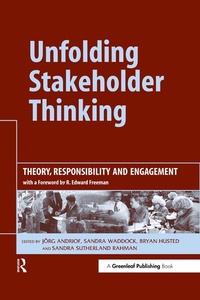 Enlarge image Cover: Unfolding Stakeholder Thinking - Routledge