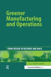 Enlarge image Cover: Greener Manufacturing and Operations - Routledge