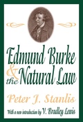 Cover: Edmund Burke and the Natural Law - Routledge