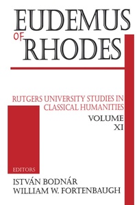 Enlarge image Cover: Eudemus of Rhodes - Routledge