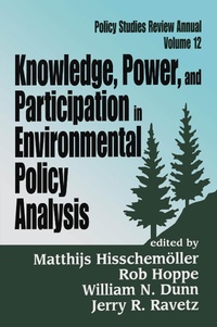Enlarge image Cover: Knowledge, Power, and Participation in Environmental Policy Analysis - Routledge