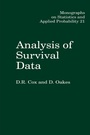 Cover: Analysis of Survival Data - Chapman & Hall/CRC
