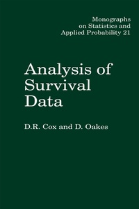 Enlarge image Cover: Analysis of Survival Data - Chapman & Hall/CRC