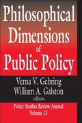 Cover: Philosophical Dimensions of Public Policy - Routledge