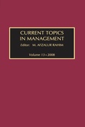 Cover: Current Topics in Management - Routledge