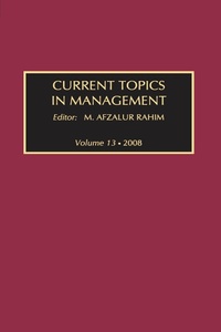 Enlarge image Cover: Current Topics in Management - Routledge