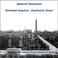 Cover: Memorial Inscriptions Peterhead Cemetery, Constitution Street - The Family History Society of Buchan