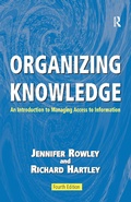 Cover: Organizing Knowledge - Routledge