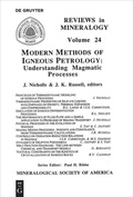 Cover: Modern Methods of Igneous Petrology - De Gruyter