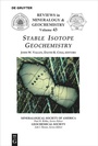 Cover: Stable Isotope Geochemistry - De Gruyter