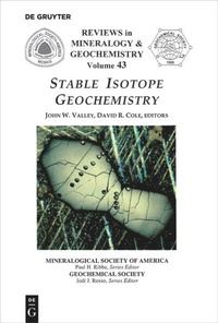 Enlarge image Cover: Stable Isotope Geochemistry - De Gruyter