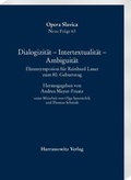 Cover: Dialogizit&auml;t - Intertextualit&auml;t - Ambiguit&auml;t - Harrassowitz Verlag