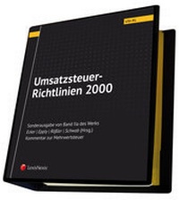Abbildung von: Umsatzsteuer-Richtlinien 2000 - LexisNexis ARD ORAC