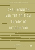 Cover: Axel Honneth and the Critical Theory of Recognition - Palgrave Macmillan