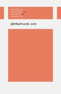 Abbildung von: Jahrbuch 2016/2017 - Wallstein