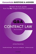 Cover: Concentrate Questions and Answers Contract Law - Oxford University Press